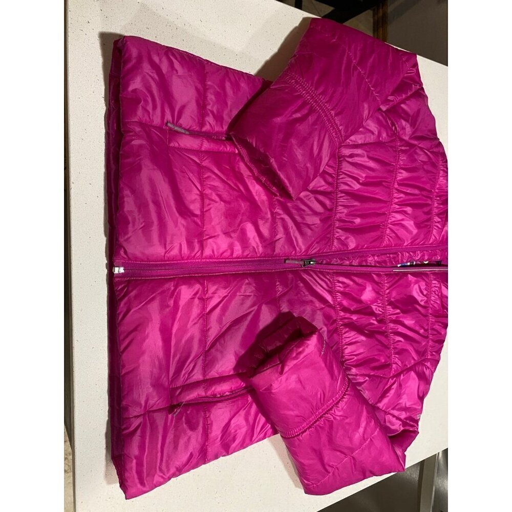 Girl’s XL Columbia Omni-Heat Puffer Jacket Zip-Up Hot Pink - Picture 3 of 11